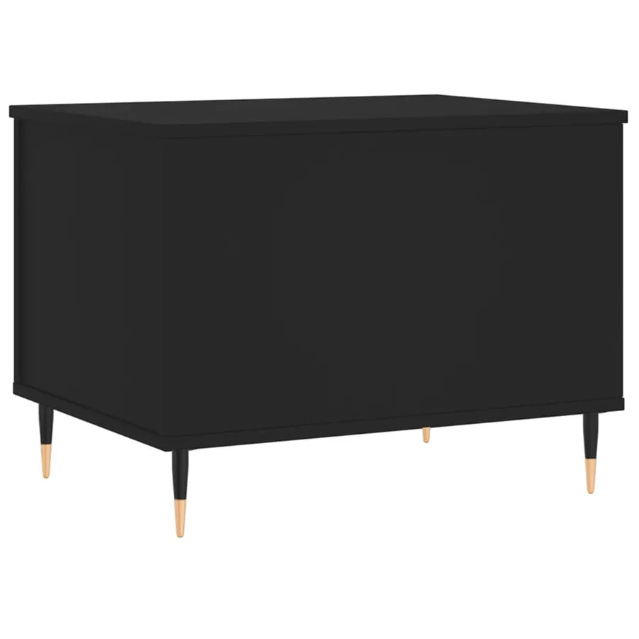 Table basse Noir 60x44,5x45 cm Bois d'ingénierie - 8
