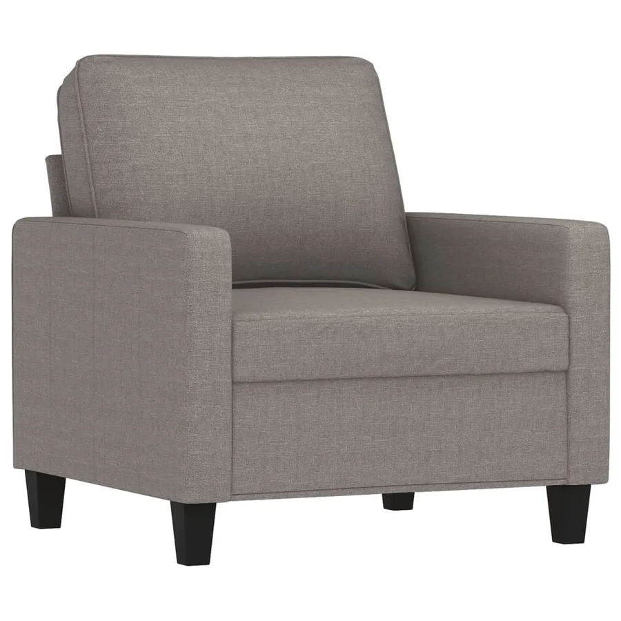 Ensemble de canapés 3 pcs avec coussins Taupe Tissu - 3