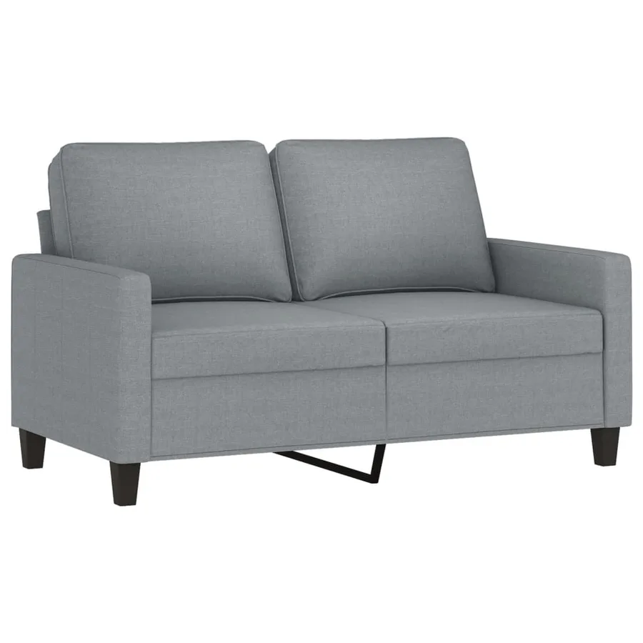 Ensemble de canapés 3 pcs avec coussins Gris clair Tissu - 4