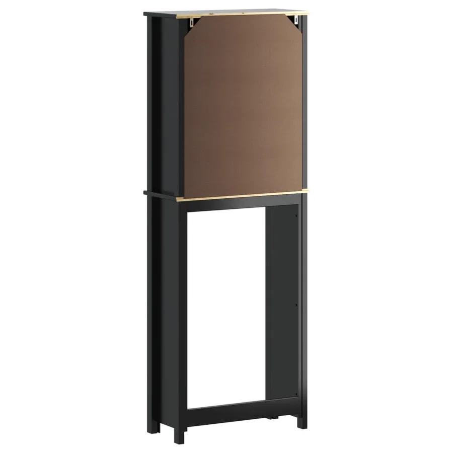 Rangement au-dessus de la cuvette BERG noir bois massif - 6