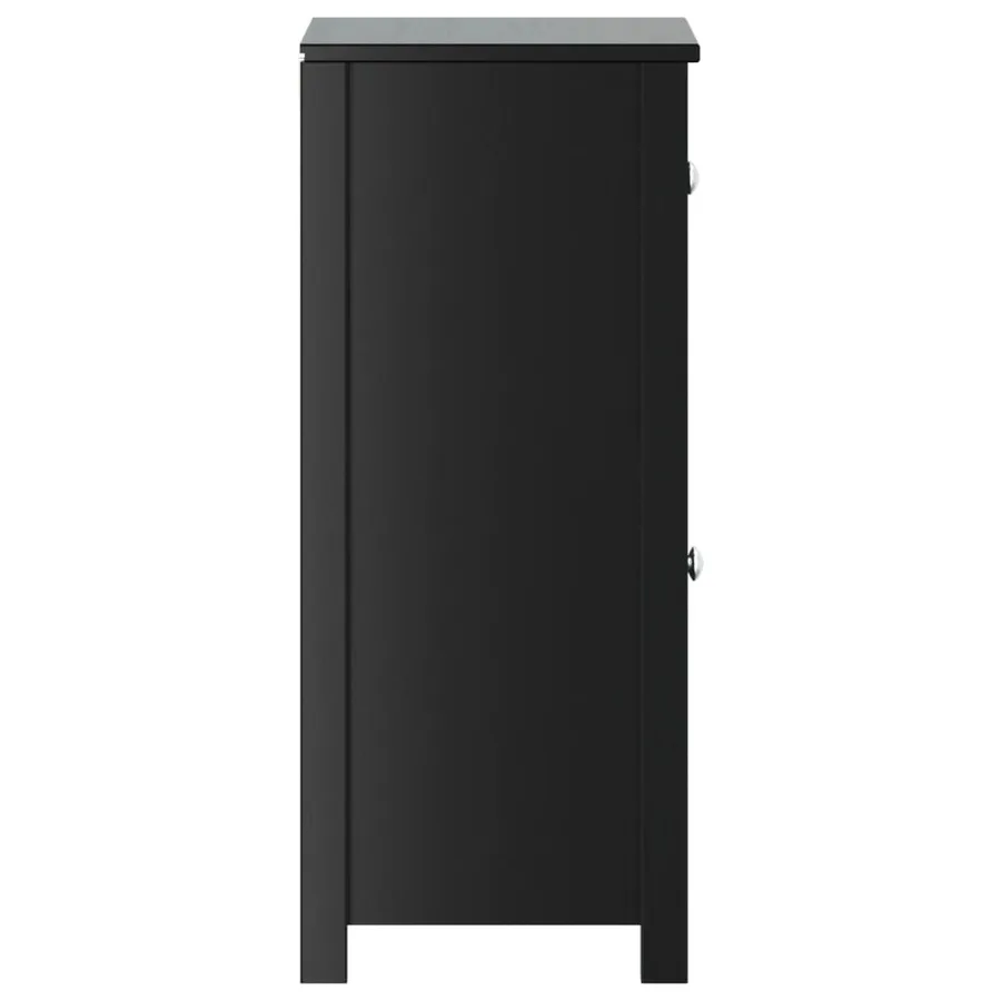Armoire de salle de bain BERG noir 40x34x80 cm pin massif - 5