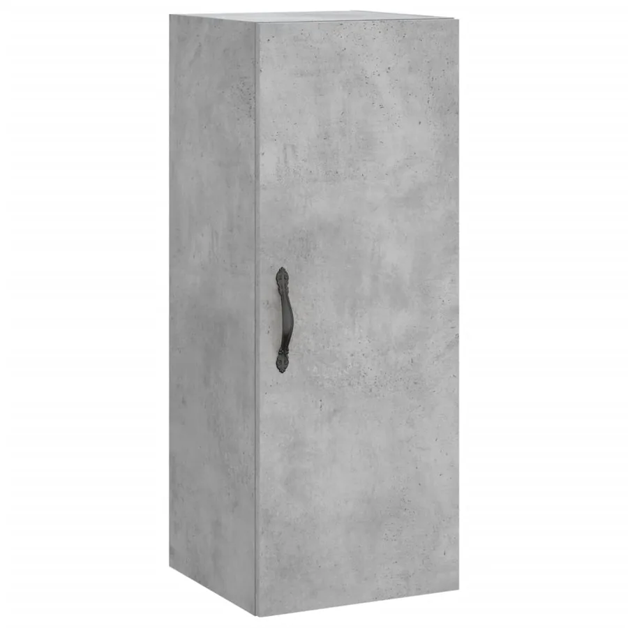 Buffet haut Gris béton 34,5x34x180 cm Bois d'ingénierie - 7