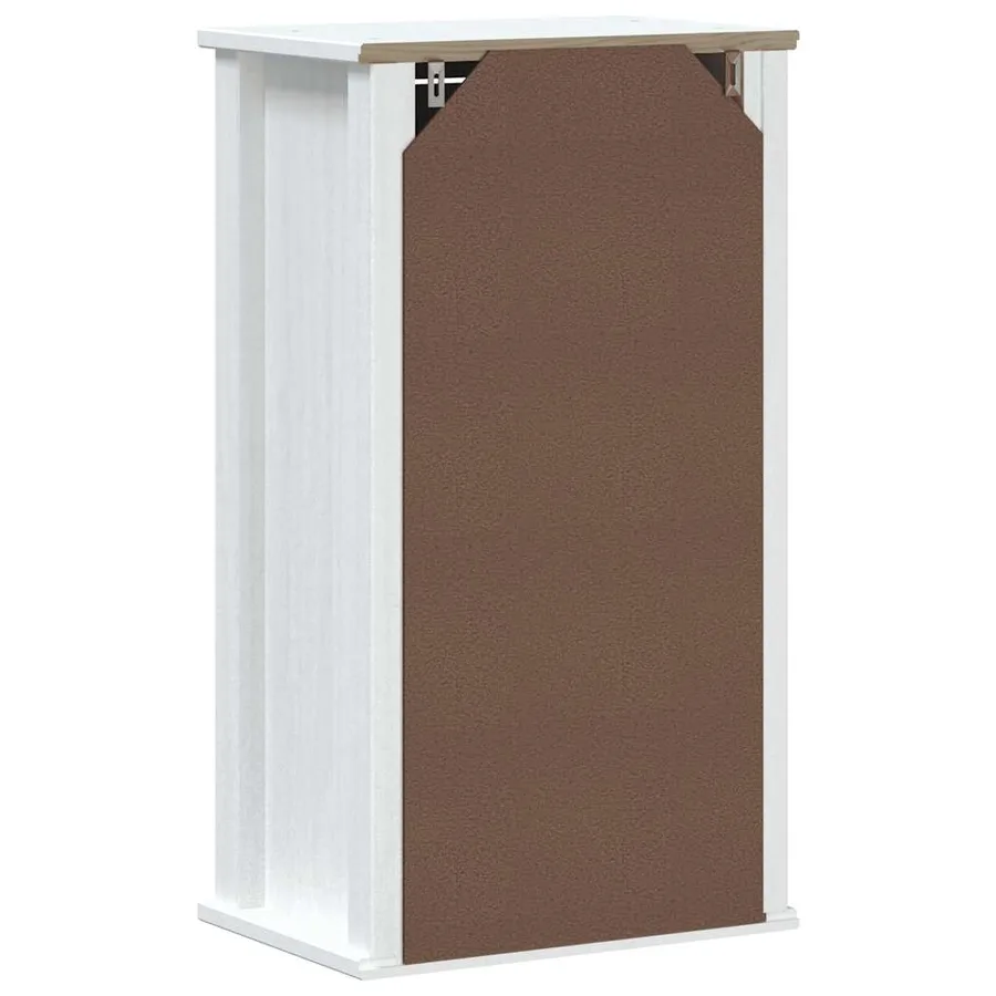 Armoire murale de salle de bain BERG blanc bois de pin massif - 7