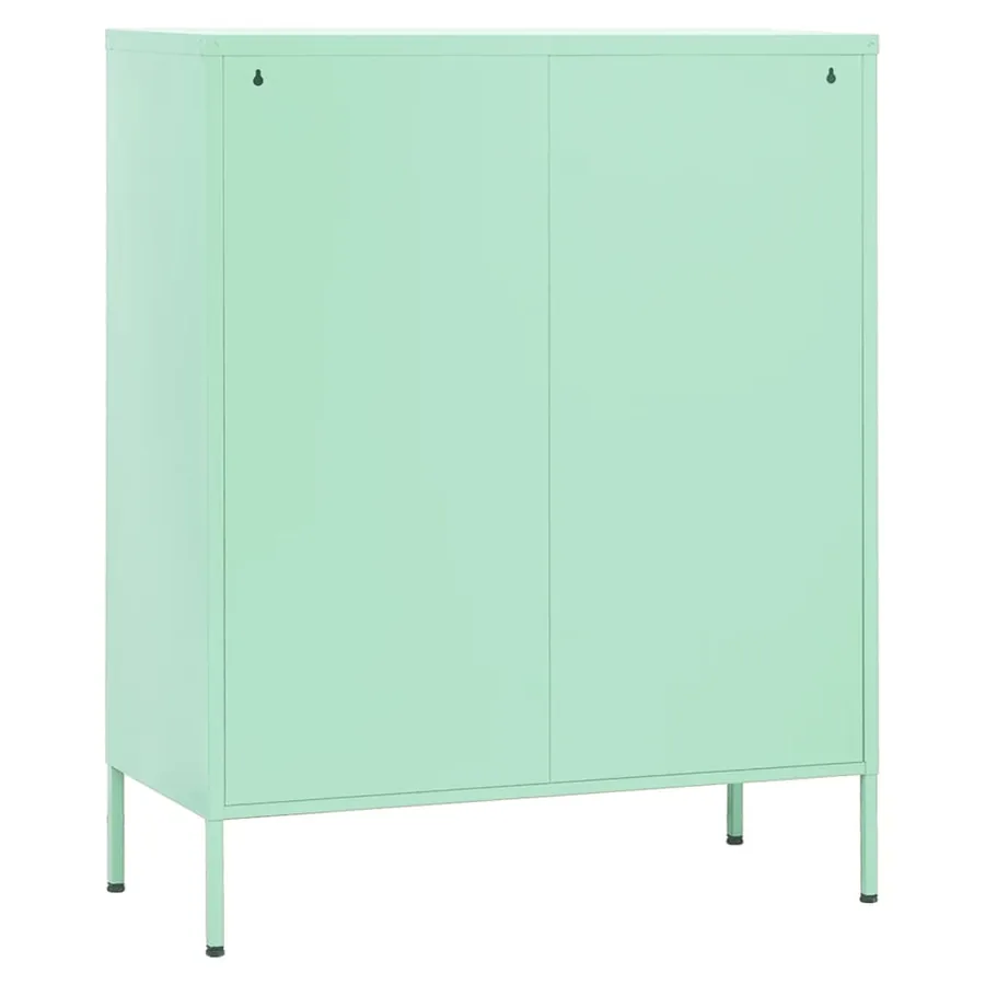 Armoire de rangement Vert menthe 80x35x101,5 cm Acier - 6