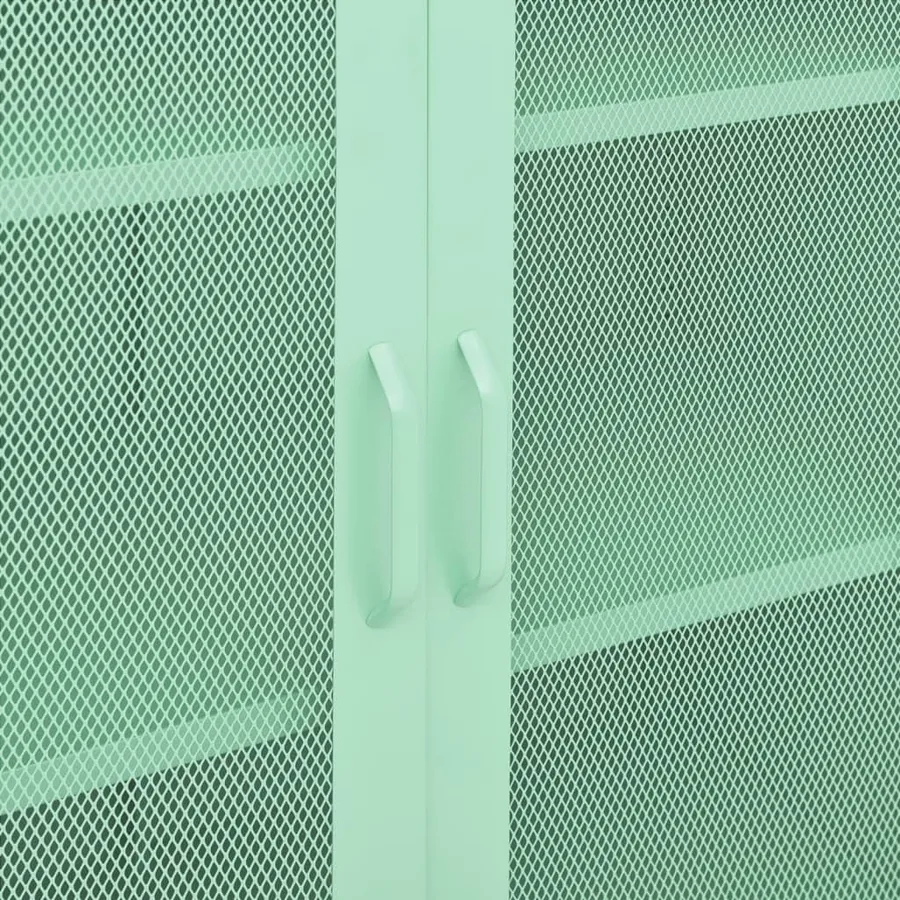 Armoire de rangement Vert menthe 80x35x101,5 cm Acier - 8