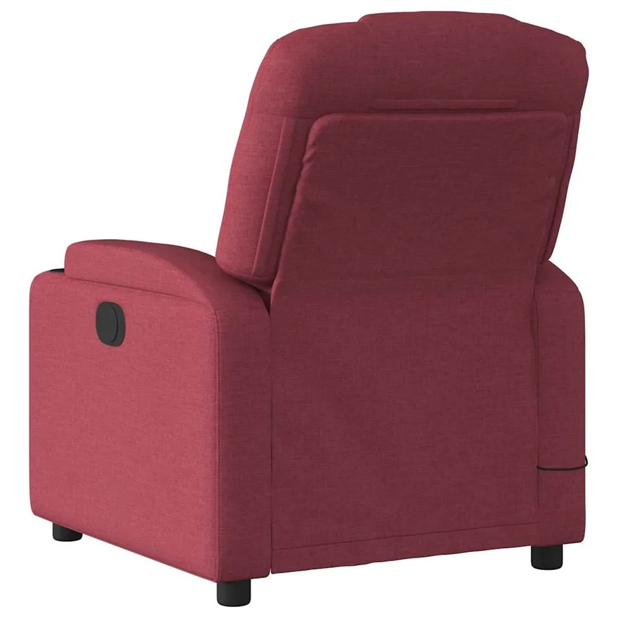 Fauteuil de massage inclinable Rouge bordeaux Tissu - 6