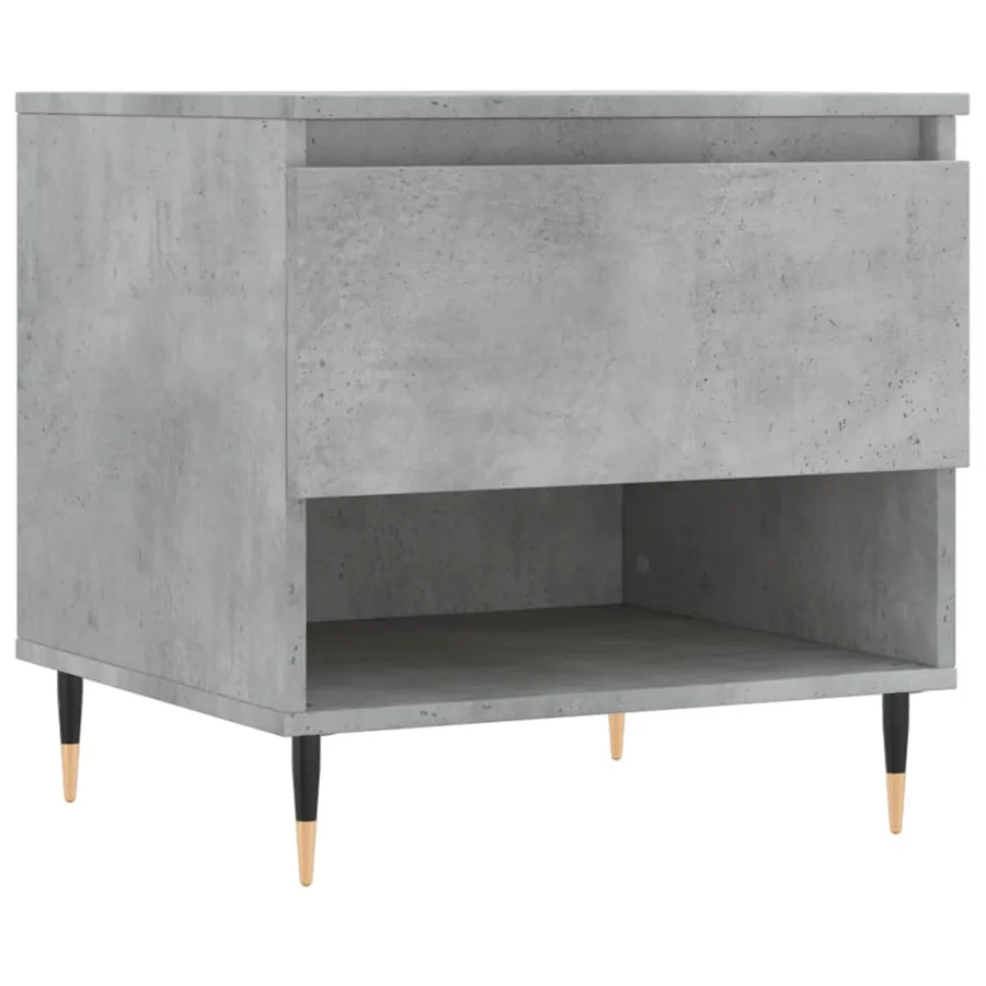 Tables basses 2 pcs gris béton 50x46x50 cm bois d'ingénierie - 5