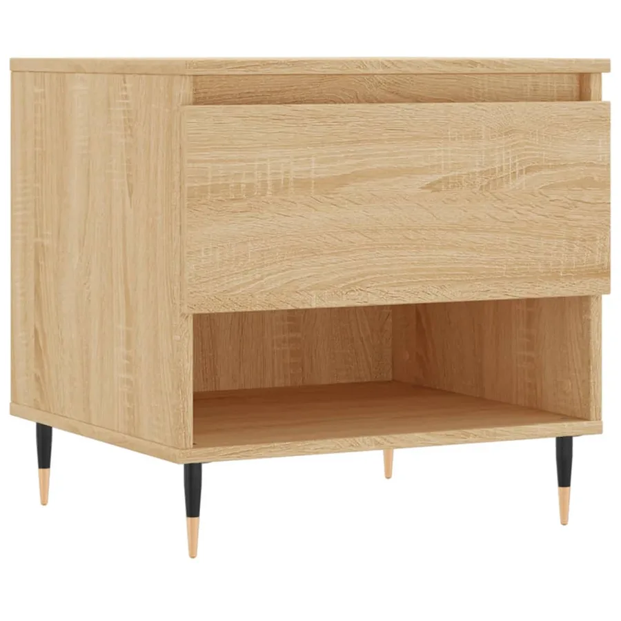 Tables basses 2 pcs chêne sonoma 50x46x50 cm bois d'ingénierie - 5