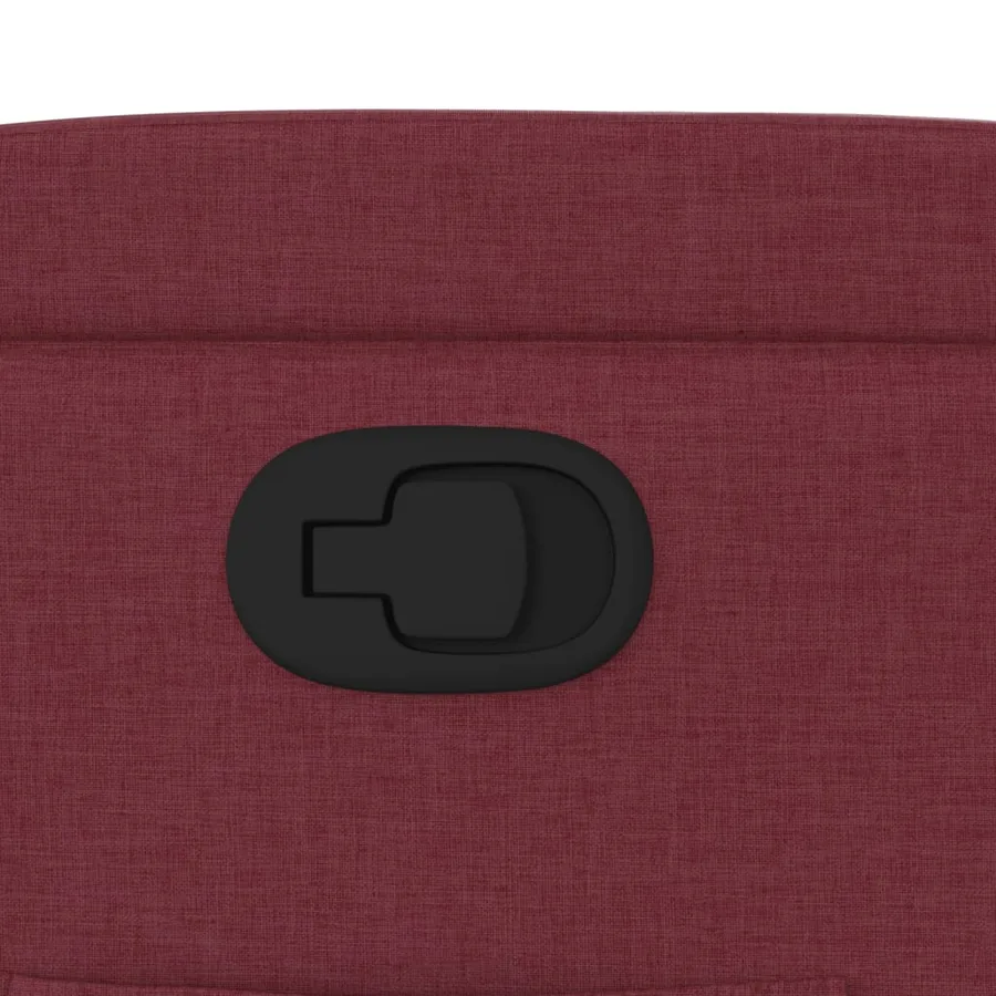 Fauteuil inclinable Rouge bordeaux Tissu - 9