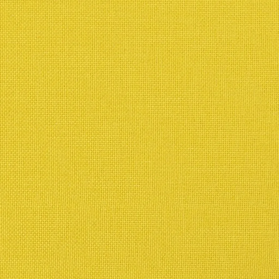 Canapé à 3 places avec repose-pieds Jaune clair 180 cm Tissu - 6