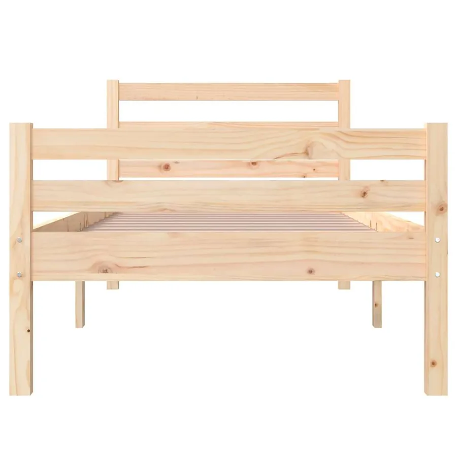 Cadre de lit sans matelas bois massif 90x200 cm - 5