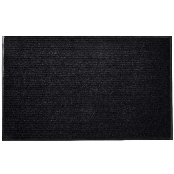 Tapis d'entrée noir 90 x 150 cm PVC