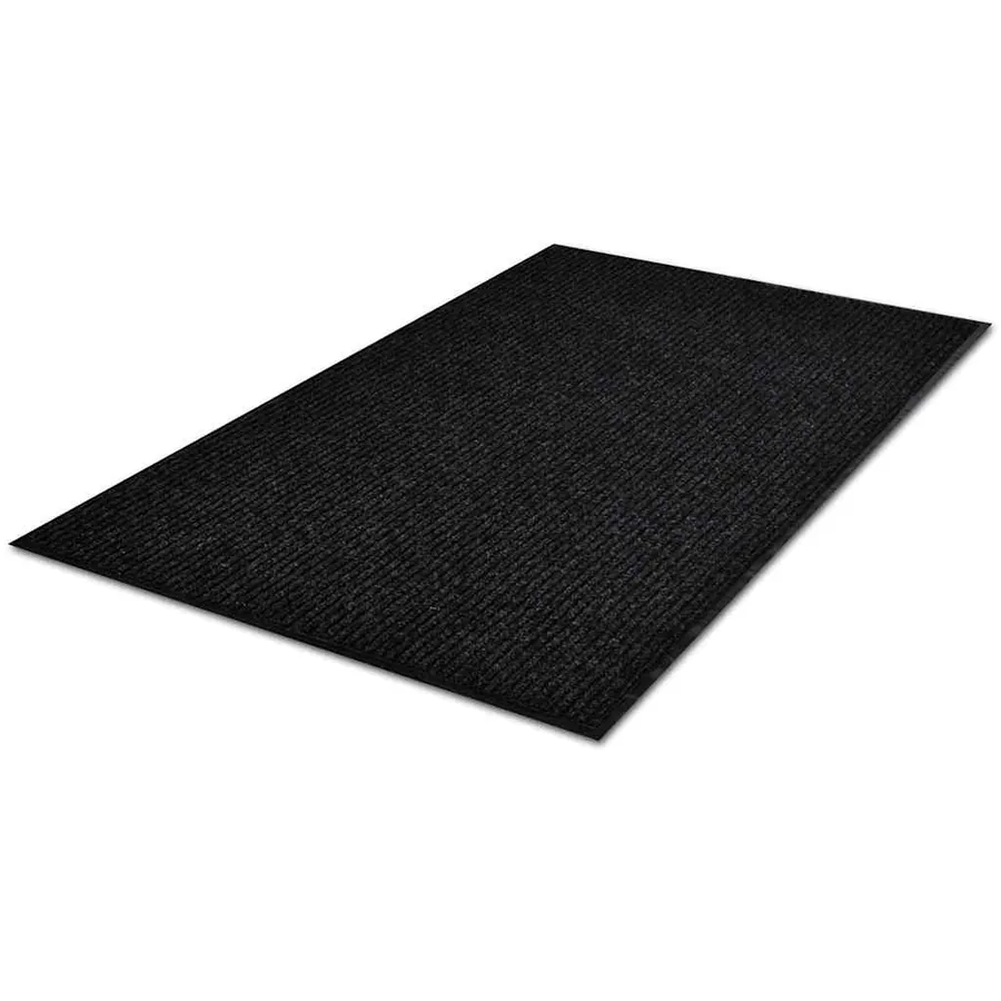 Tapis d'entrée noir 90 x 150 cm PVC - 3
