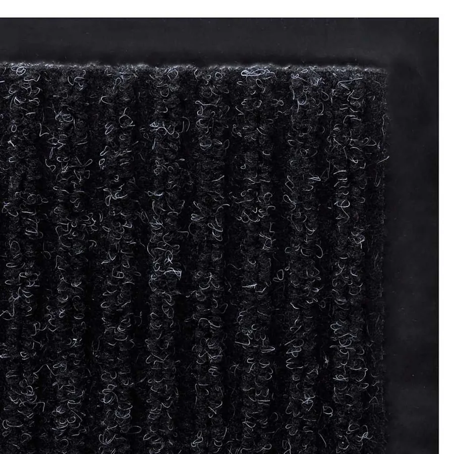 Tapis d'entrée noir 90 x 150 cm PVC - 5