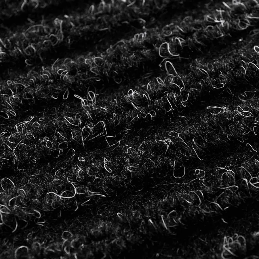 Tapis d'entrée noir 90 x 150 cm PVC - 6