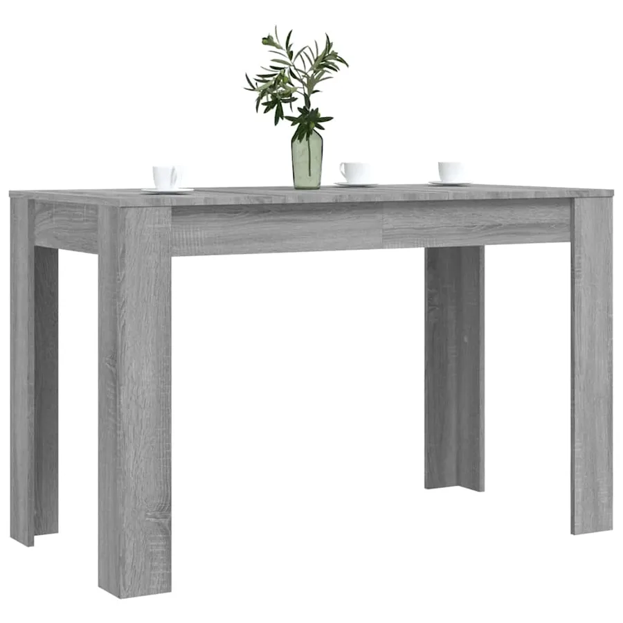 Table à dîner sonoma gris 120x60x76 cm bois d'ingénierie - 3