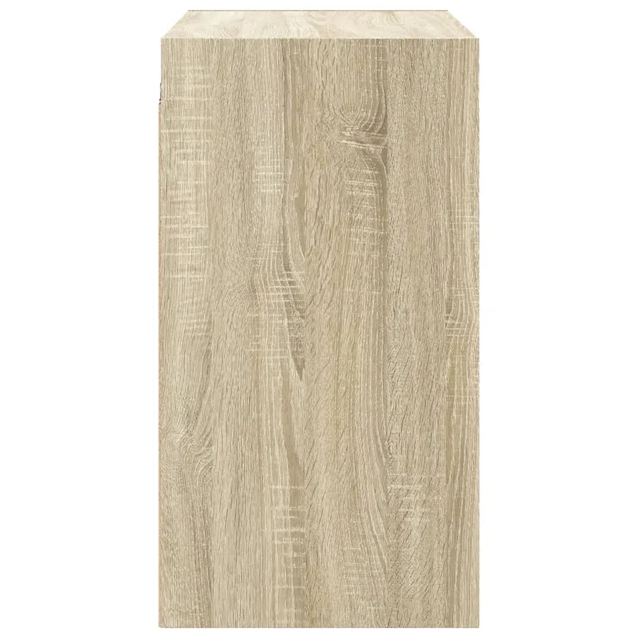 Armoire murale avec portes en verre chêne sonoma 68x37x68,5 cm - 7
