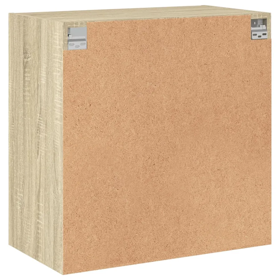 Armoire murale avec portes en verre chêne sonoma 68x37x68,5 cm - 8