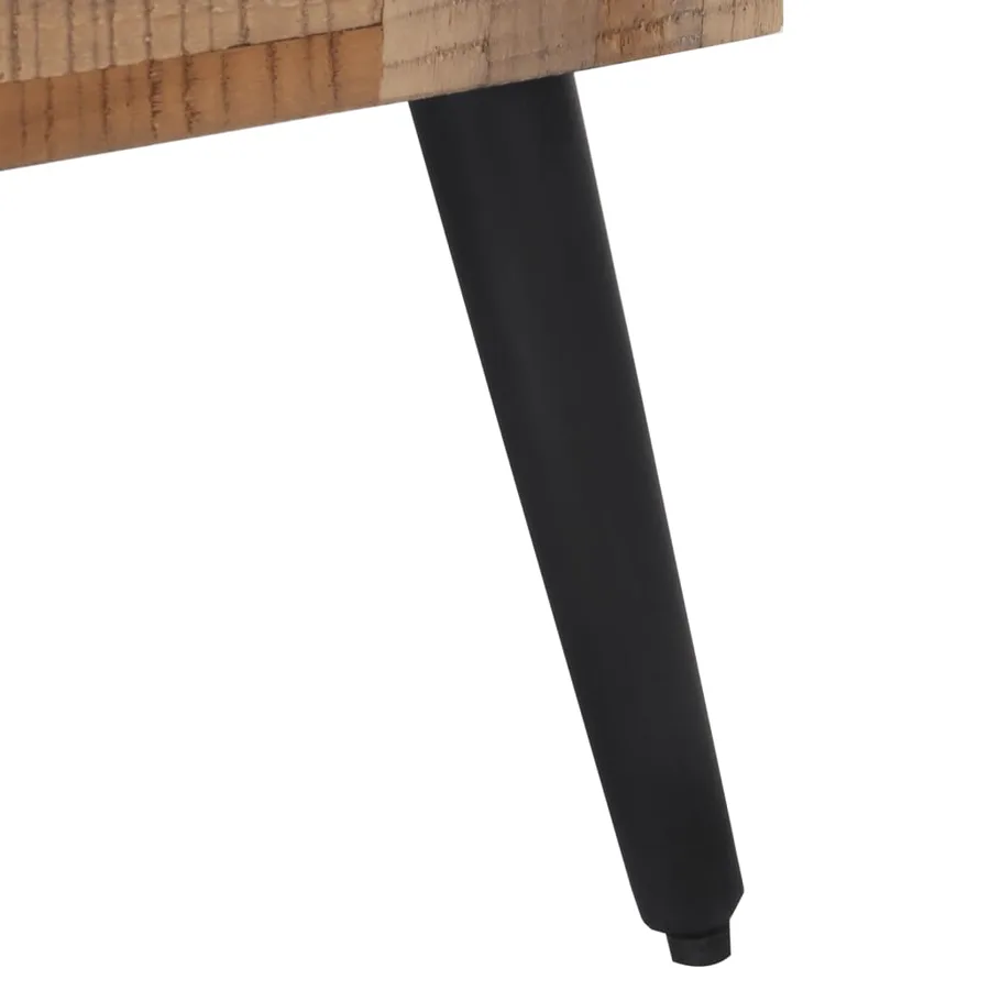 Table d'appoint 40x40x45 cm teck de récupération massif - 6