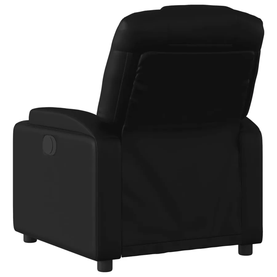 Fauteuil inclinable noir similicuir - 3