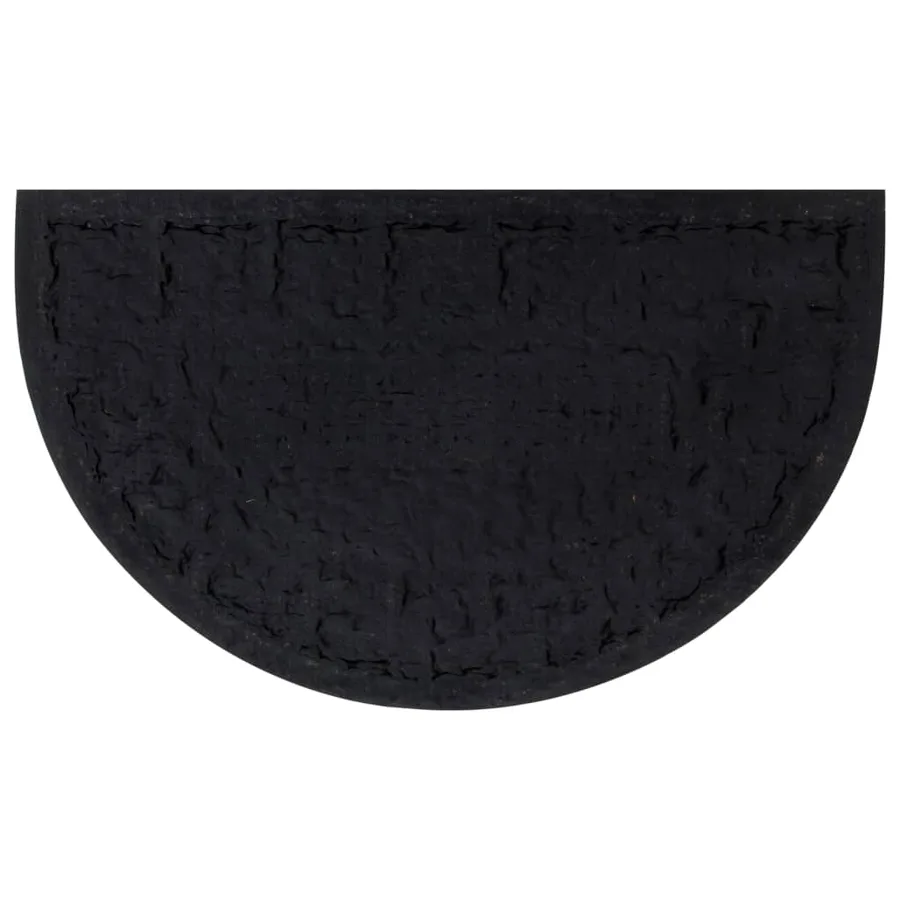 Tapis de porte demi-rond 45x75 cm caoutchouc et fibre de coco - 3
