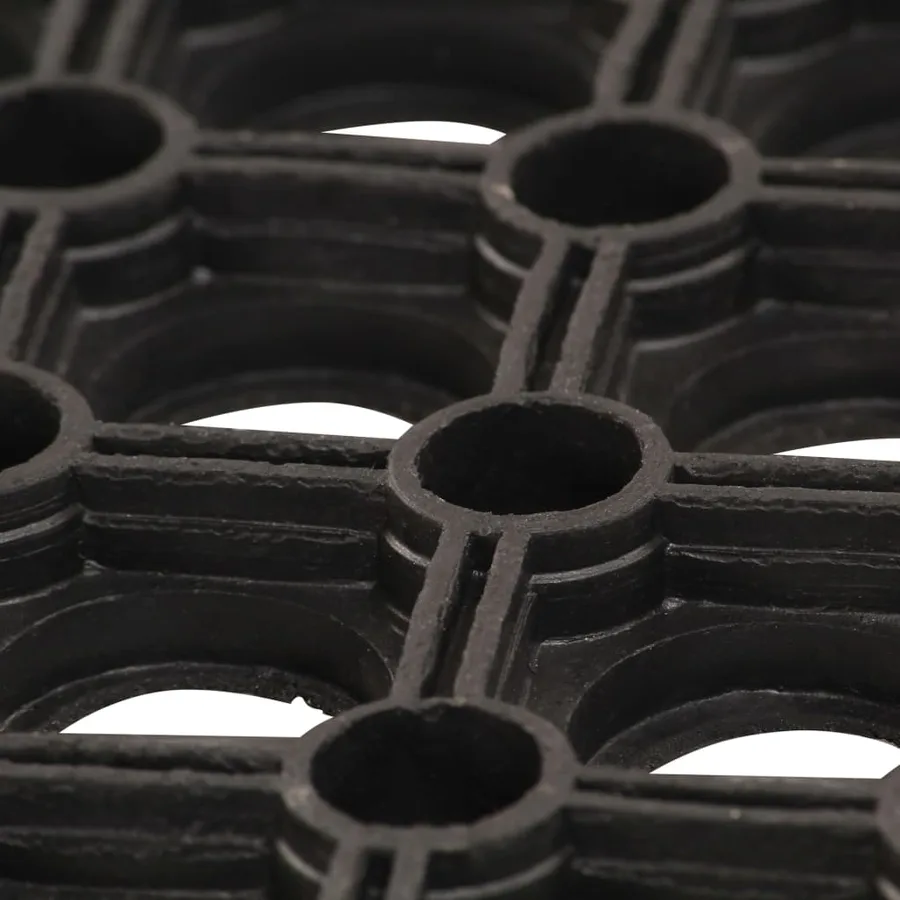 Paillasson rectangulaire 40x60 cm caoutchouc - 3