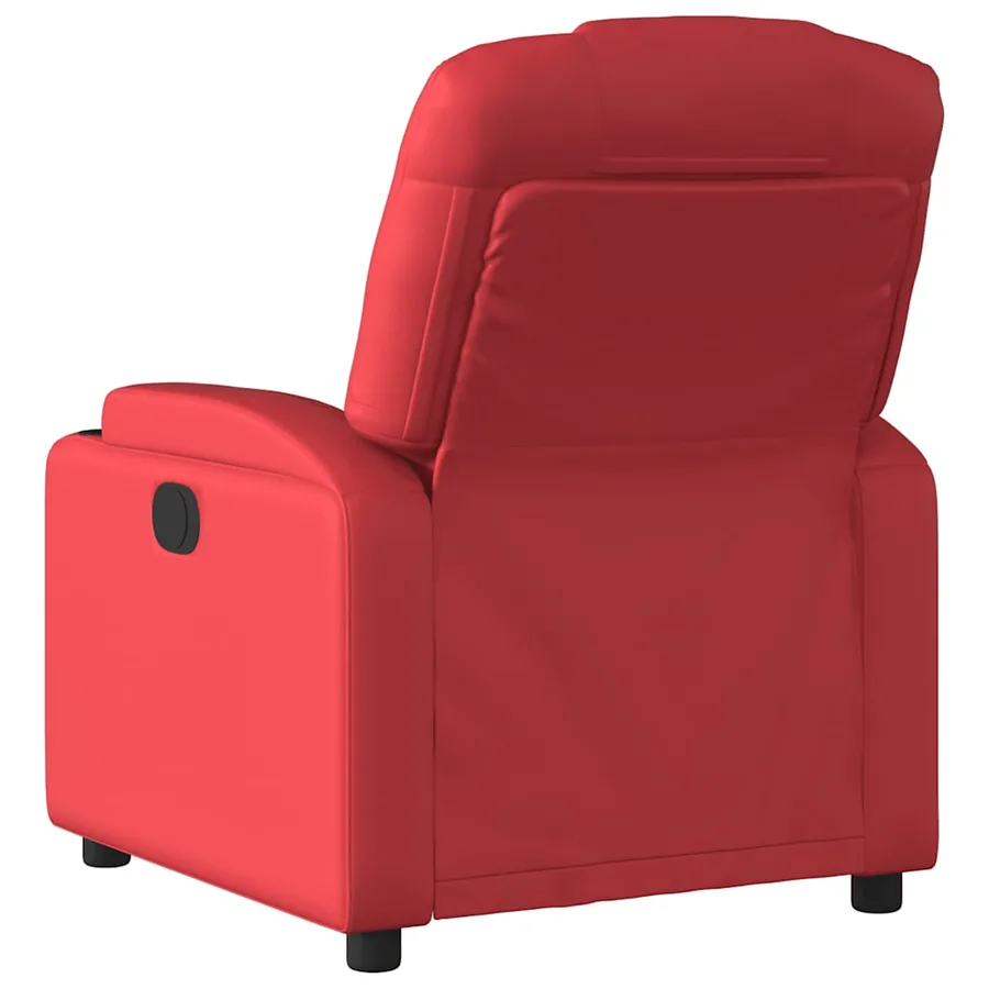 Fauteuil inclinable Rouge Similicuir - 5