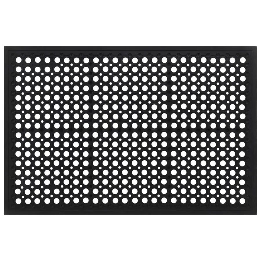 Paillasson rectangulaire 60x90 cm caoutchouc - 3