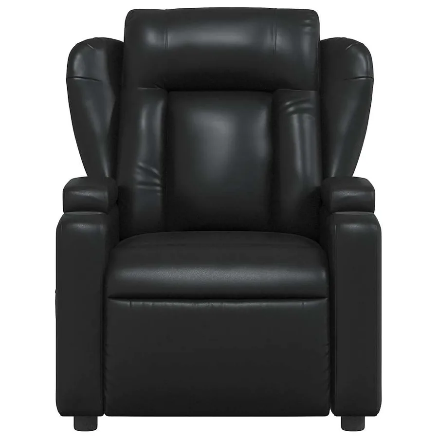 Fauteuil inclinable en similicuir noir - 3