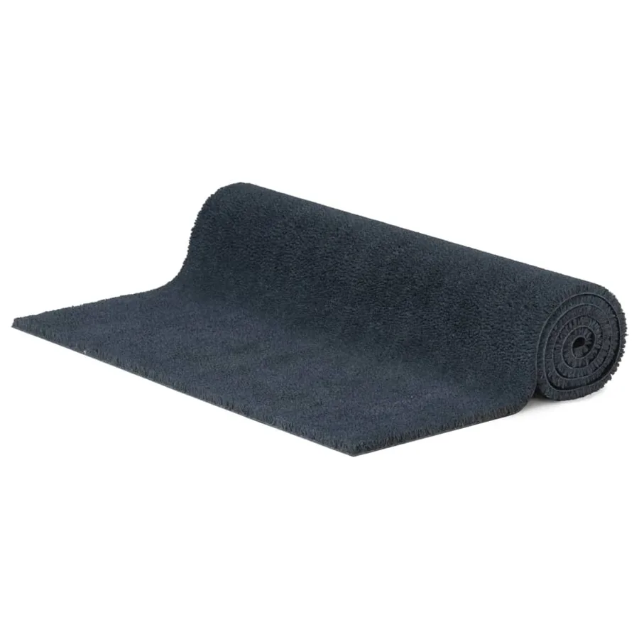 Tapis de porte gris foncé 100x200 cm fibre de coco touffeté - 3