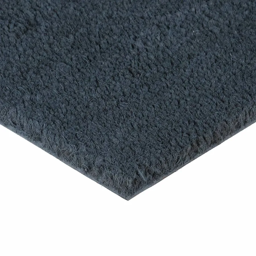 Tapis de porte gris foncé 100x200 cm fibre de coco touffeté - 4