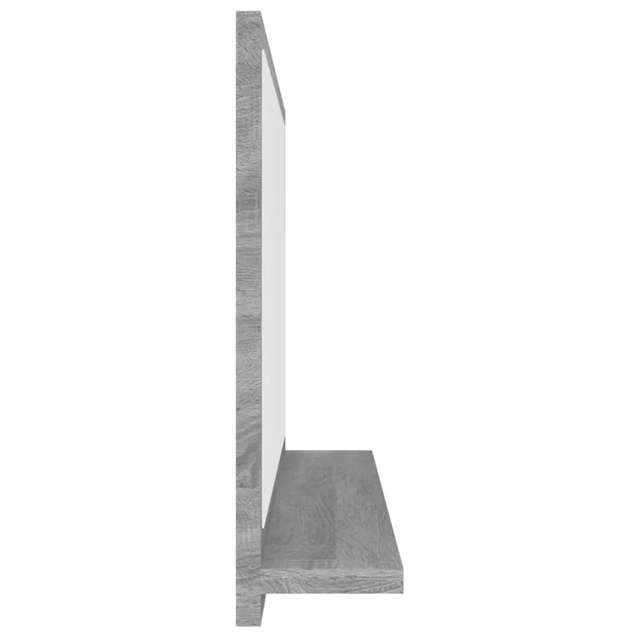 Miroir de bain Sonoma gris 40x10,5x37 cm Bois d'ingénierie - 4