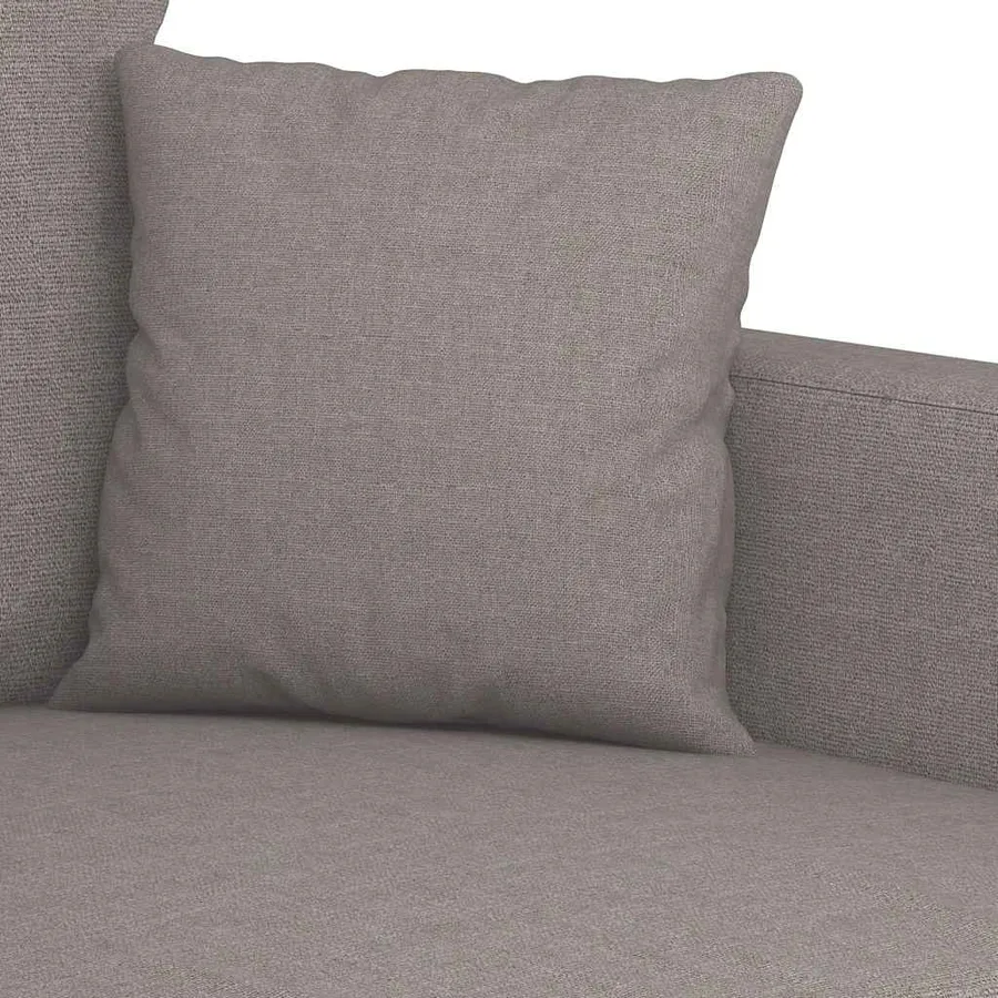 Canapé à 2 places Taupe 140 cm Tissu - 7