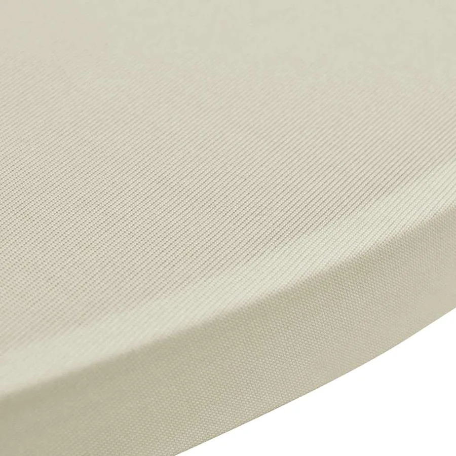 Housses élastiques de table Ø 80 cm Crème 4 pcs - 5