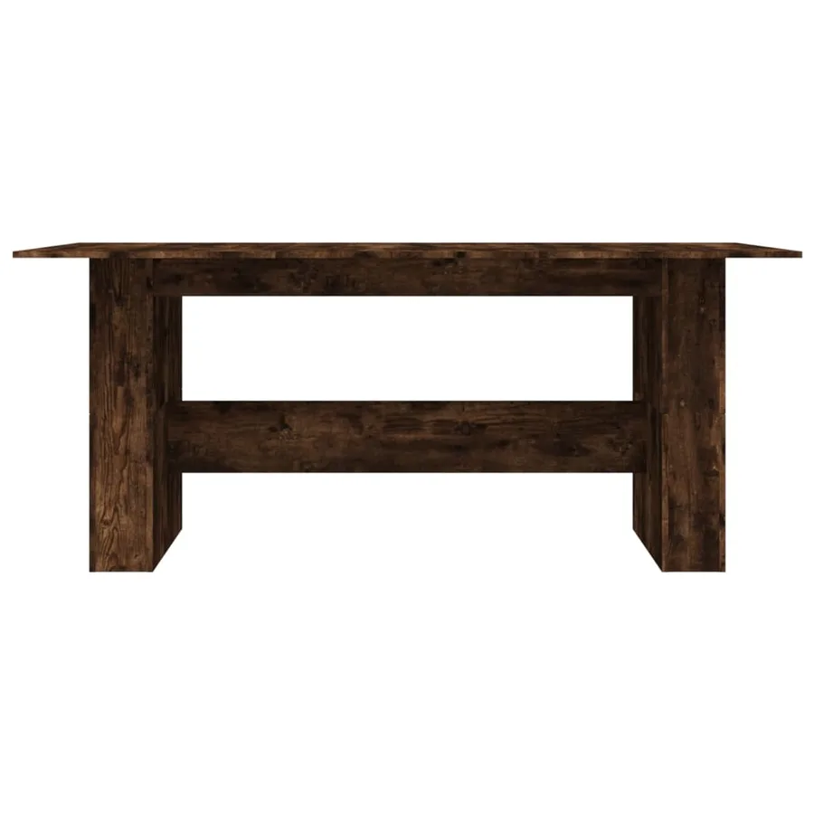 Table à dîner chêne fumé 180x90x76 cm bois d'ingénierie - 4