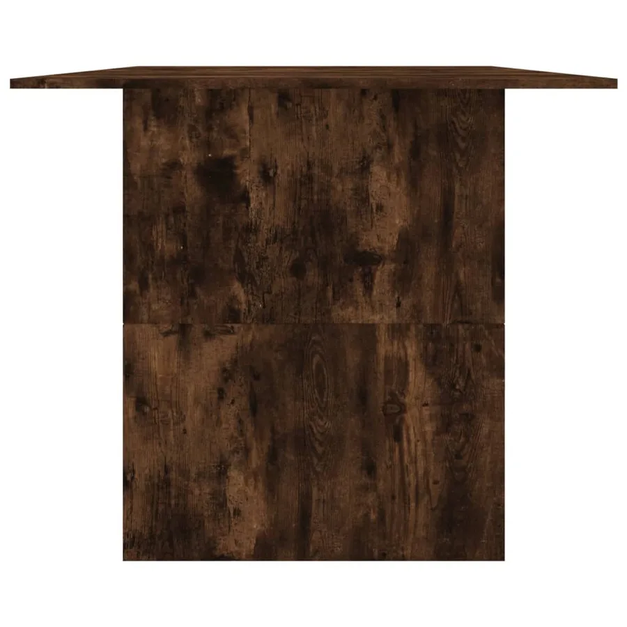 Table à dîner chêne fumé 180x90x76 cm bois d'ingénierie - 5