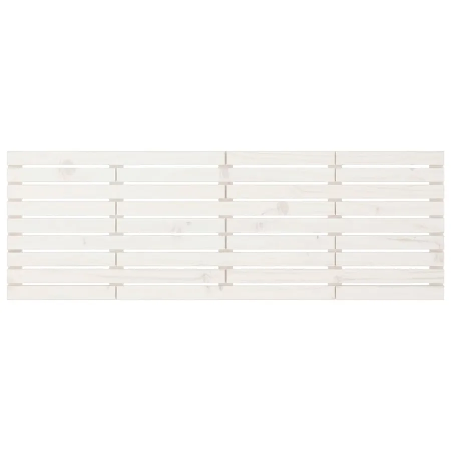 Tête de lit murale Blanc 166x3x63 cm Bois massif de pin - 4