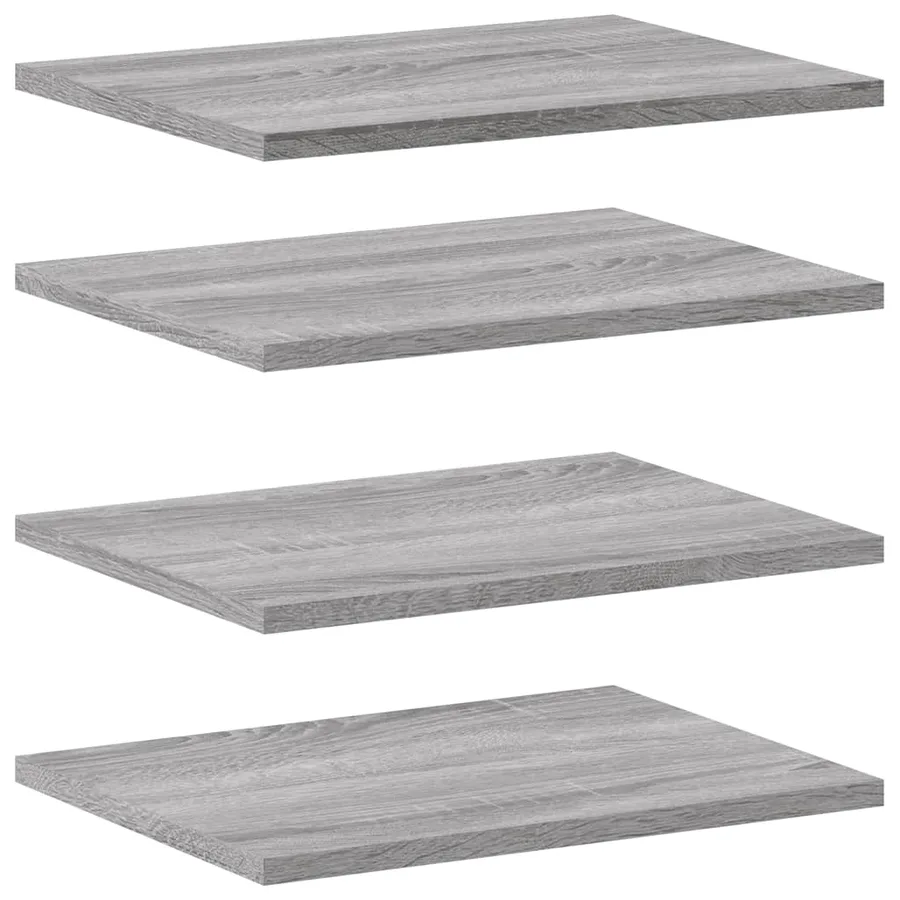 Étagères murales 4 pcs sonoma gris 40x30x1,5 cm bois ingénierie - 2