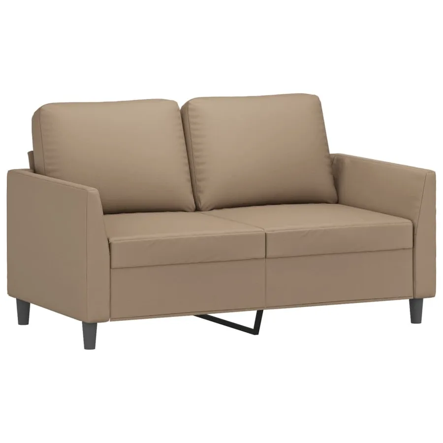 Ensemble de canapés 3 pcs avec coussins Cappuccino Similicuir - 4