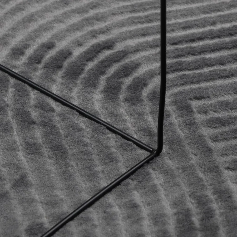 Tapis IZA poils courts style scandinave anthracite 120x170 cm - 8