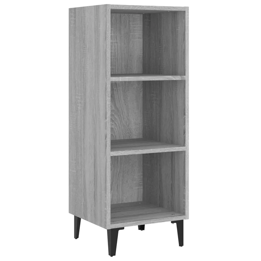 Buffet sonoma gris 34,5x32,5x90 cm bois d'ingénierie - 2