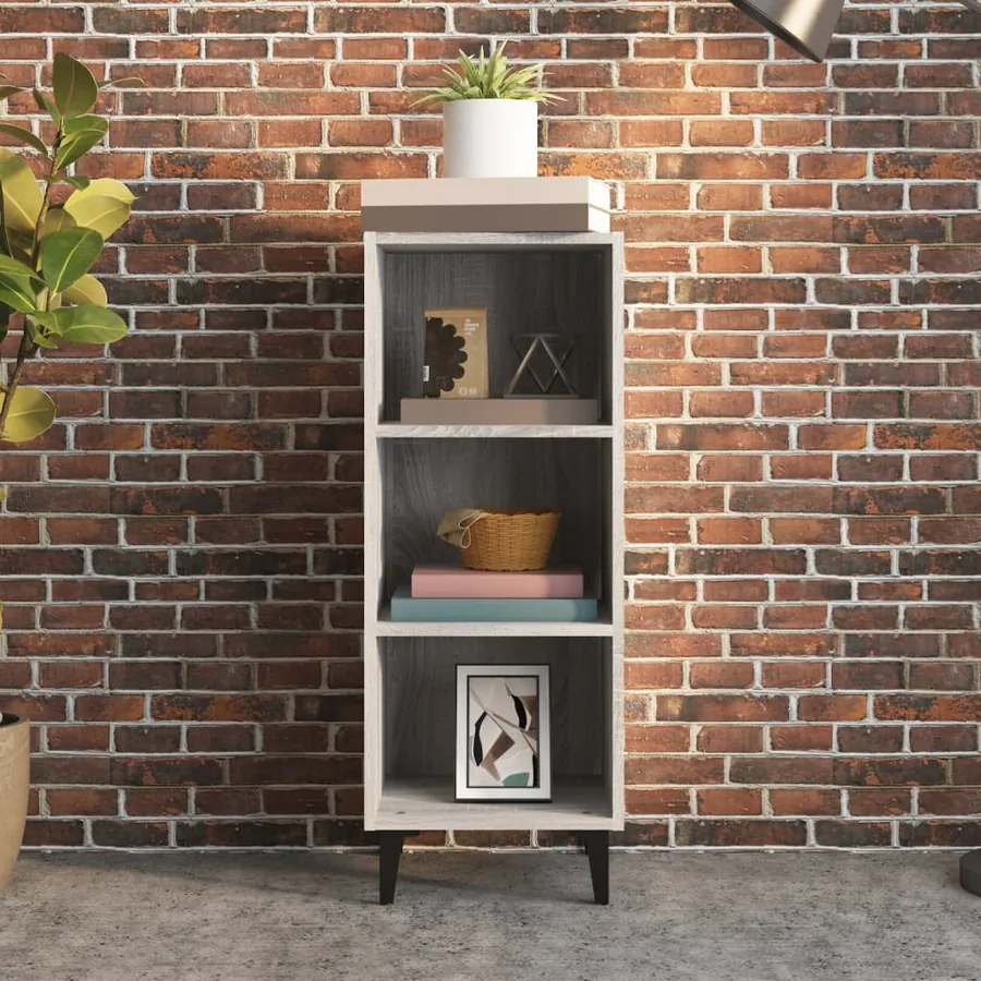 Buffet sonoma gris 34,5x32,5x90 cm bois d'ingénierie - 3