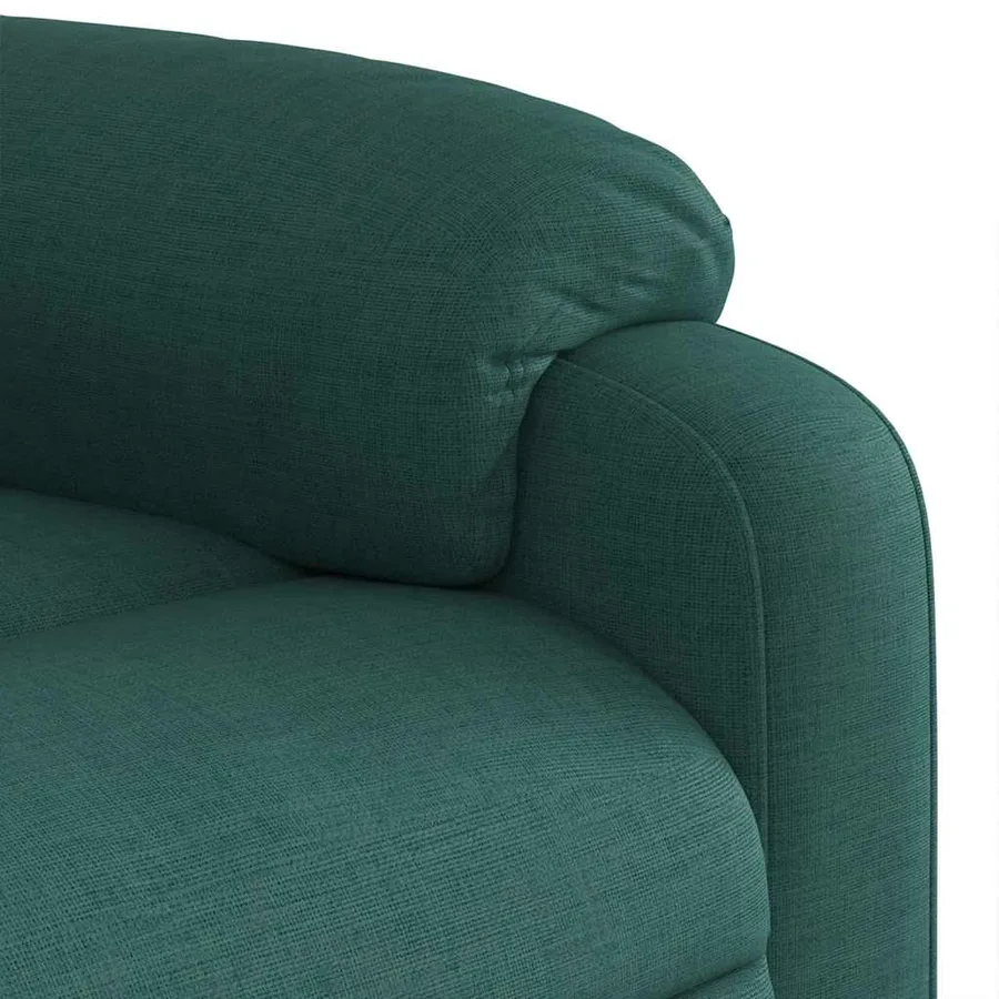 Fauteuil de massage inclinable Vert foncé Tissu - 10