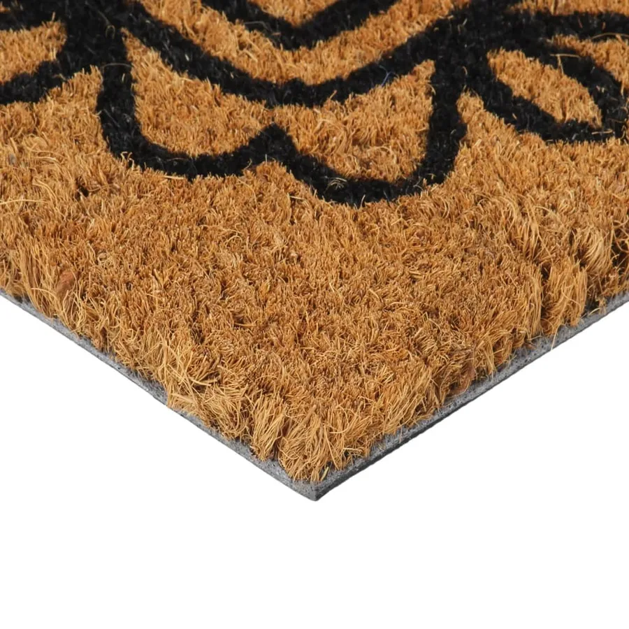 Tapis de porte naturel 45x75 cm fibre de coco touffeté - 3