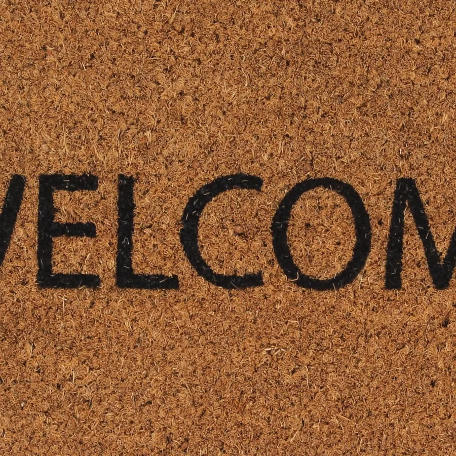 Tapis de porte naturel 45x75 cm fibre de coco touffeté - 5