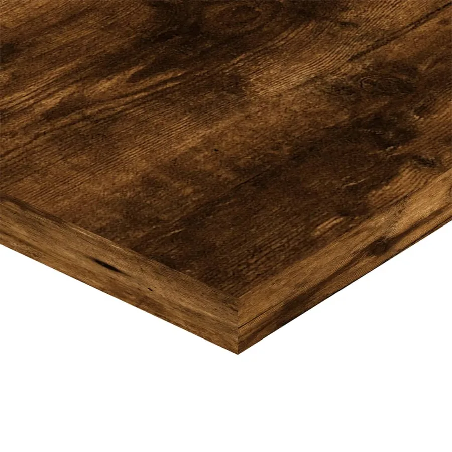 Étagères murales 4 pcs chêne fumé 80x20x1,5cm bois d'ingénierie - 7
