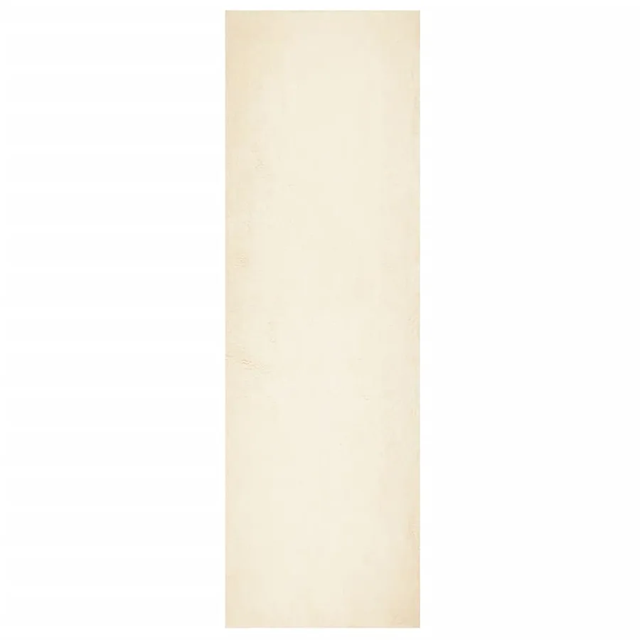 Tapis HUARTE à poils courts doux et lavable crème 80x250 cm - 2