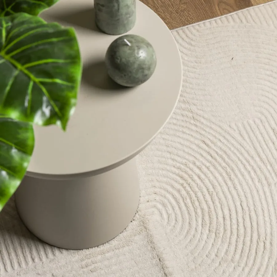 Tapis IZA poils courts style scandinave crème 160x230 cm - 7