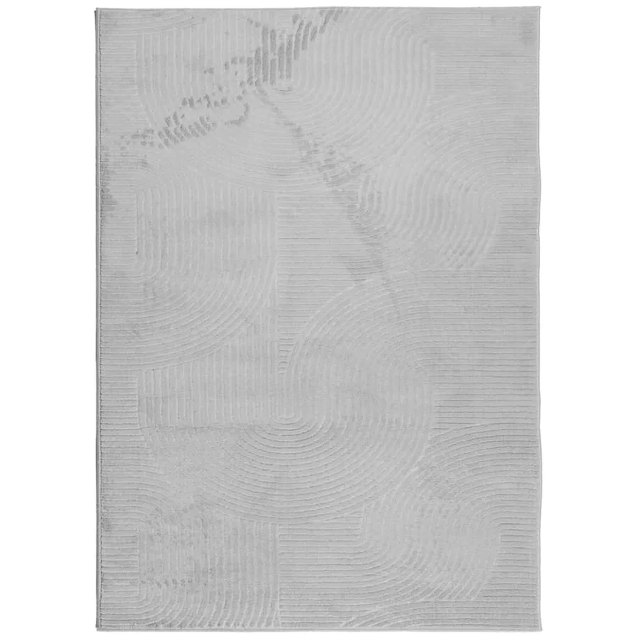 Tapis IZA poils courts style scandinave gris 240x340 cm - 2
