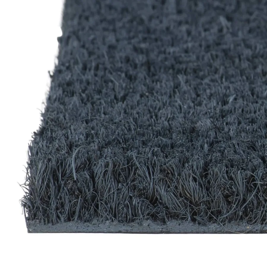 Tapis de porte gris foncé 60x90 cm fibre de coco touffeté - 4